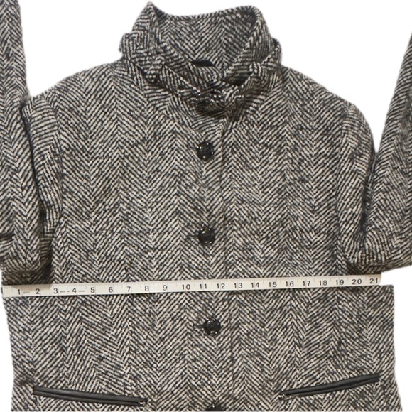 BASLER | Wool Mohair Alpaca Button Down Herringbone Jacket Coat - Picture 6 of 14